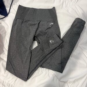 Dark Grey or Charcoal Gym Shark leggings with flattering design